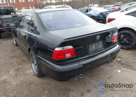 2000 BMW M5 z USA, uszkodzony, nr VIN WBSDE9342YBZ96013